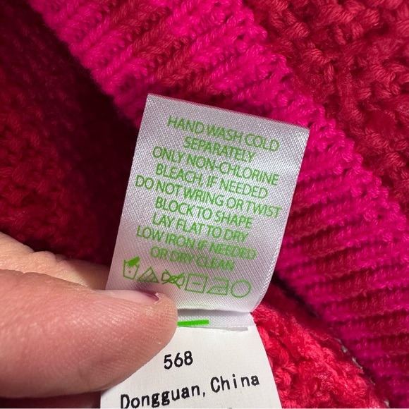 💗 Lilly Pulitzer Textured Knit Cardigan Pink XL - Picture 7 of 8